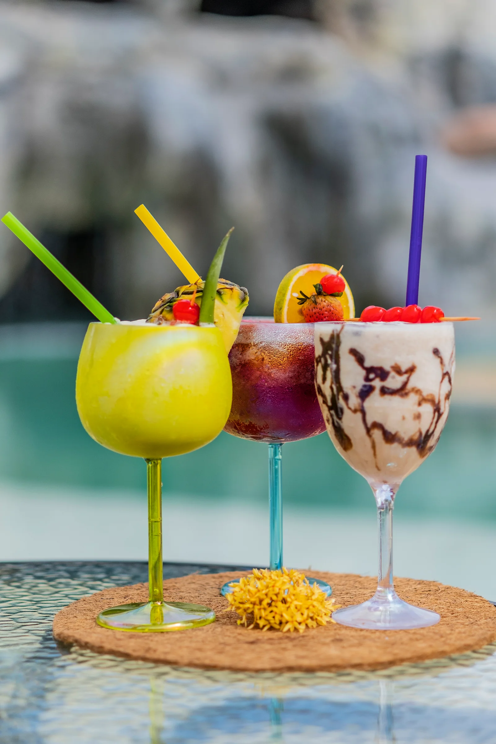 Bebidas del bar del parque